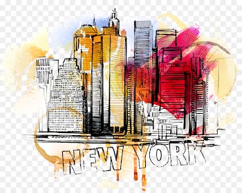 New York City Skyline - Vector illustration of New York City 