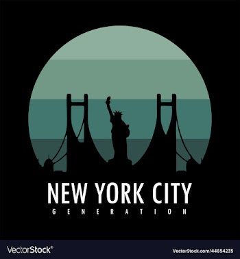 new york city typography for t shirt design