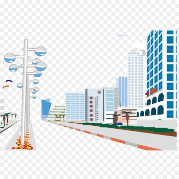 New York City Vector graphics Clip Art: Transportation Illustration - city scene 