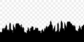 New York cityscape png silhouette | Free PNG - rawpixel