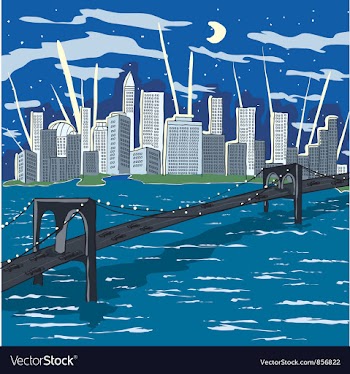 New york doodles vector image