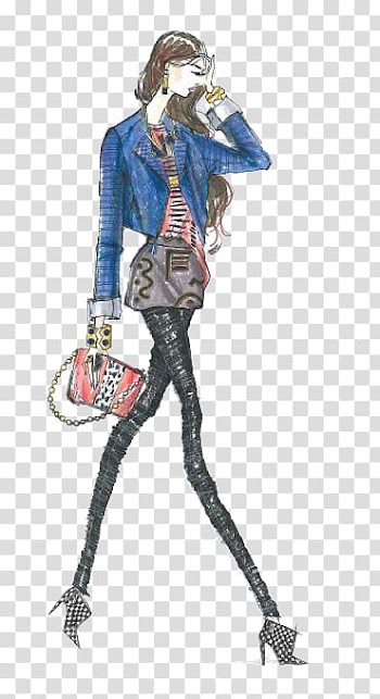 New York Fashion Week Fashion design Designer Fashion illustration, High-end women's fashion design illustration transparent background PNG clipart