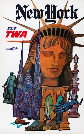 New York - Fly TWA | Free Photo Illustration - rawpixel