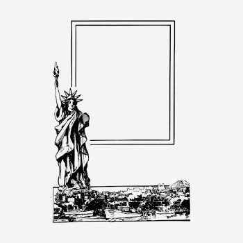 New York frame clipart, vintage | Free Photo - rawpixel