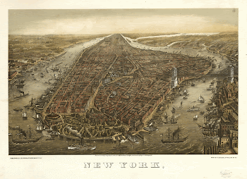 New York, / print by G. | Free Photo - rawpixel