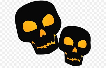 New York's Village Halloween Parade Jack-o'-lantern Clip art - Large Black PNG Halloween Skulsl Clipart 
