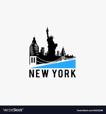 new york skyline silhouette city logobrooklyn