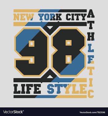 New York typography design graphic vector image