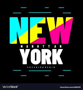 new york typography design t - shirt print