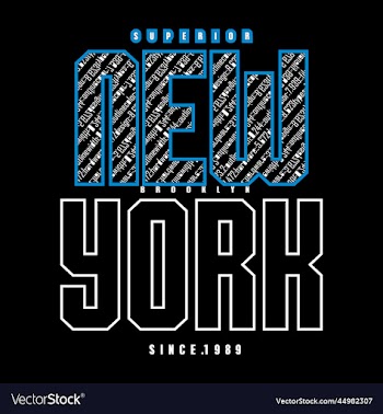 new york typography design t - shirt print