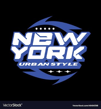 new york y2k streetwear style colorful slogan text