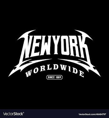 new york y2k streetwear style colorful slogan text