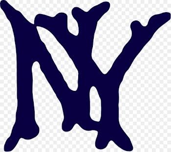 New York Yankees, Mlb, Logos And Uniforms Of The New York Yankees, Line, Electric Blue PNG