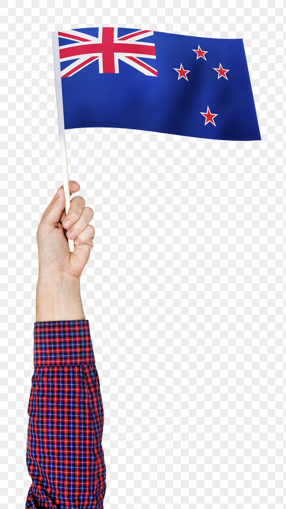 New Zealand's flag png in hand | Free PNG - rawpixel