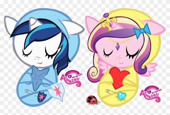 Newborn Shining Armour And Cadance By Atnezau - My Little Pony Baby Princess Cadence
