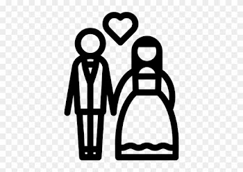 Newlyweds, People, Wedding Icon - Icono De Casado Png