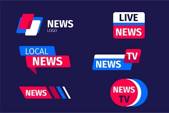News logo collection concept Free Vector