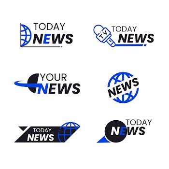 News logo collection concept Free Vector
