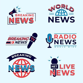 News logo pack Free Vector