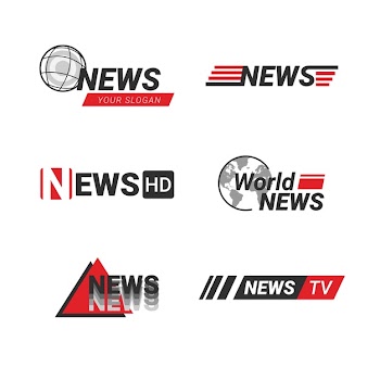 News logo set Free Vector