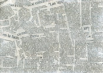 Newspaper collage texture