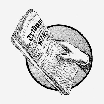Newspaper hand drawn illustration. Free | Free Photo - rawpixel