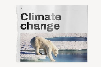 Newspaper mockup, climate change, environment | Free PSD Mockup - rawpixel