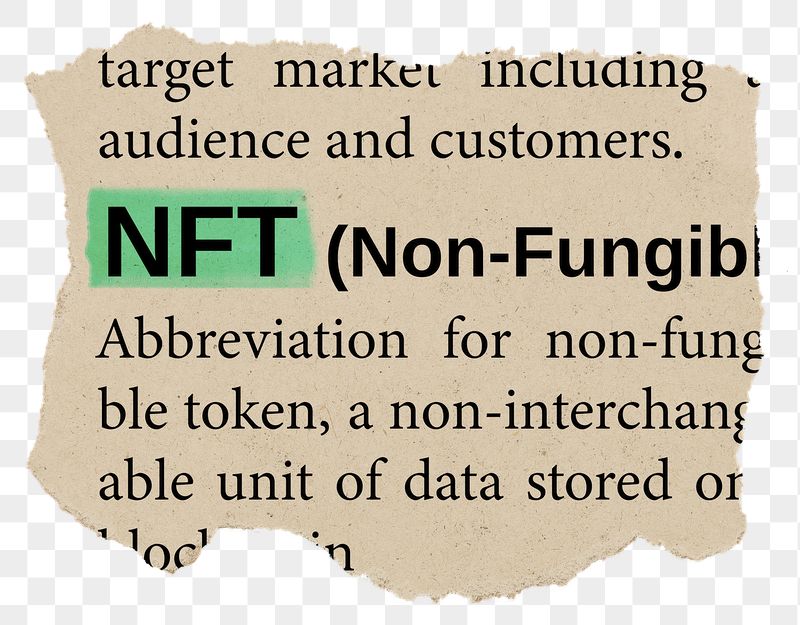 NFT png dictionary word sticker, | Free PNG - rawpixel