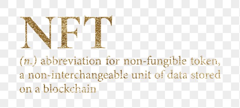 NFT png dictionary word sticker, | Free PNG - rawpixel