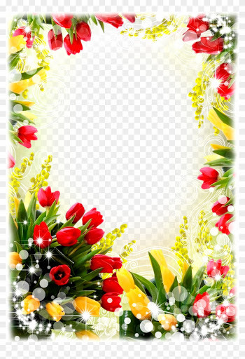Nice Flower Frame Png - Flower Frame Png
