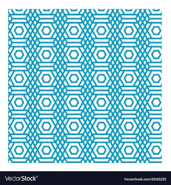 Nice hexagonal pattern 7 vector image