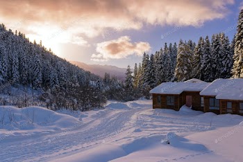 nice house in the cozy village