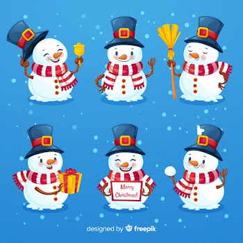 Nice snowman character set