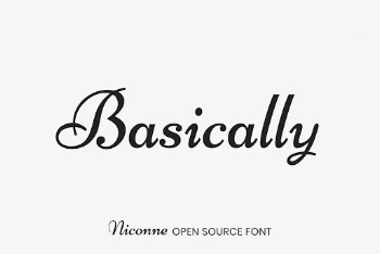 Niconne open source font by Vernon | Free Font Add-on - rawpixel