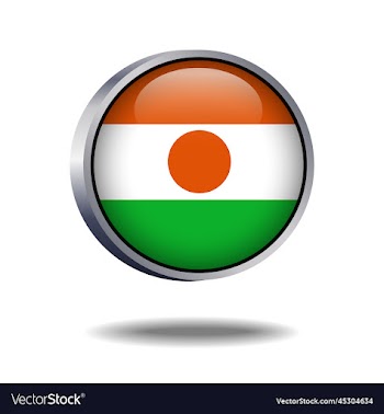 niger flag button