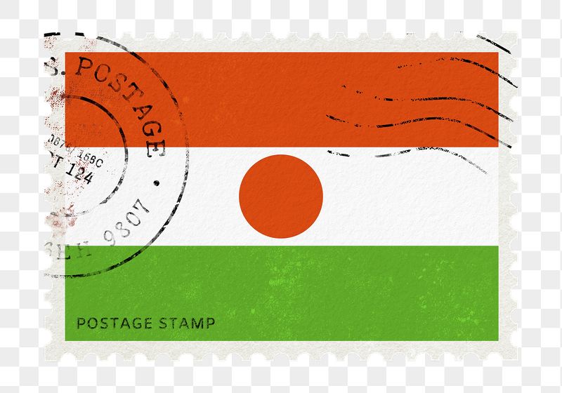 Niger flag png post stamp | Free PNG - rawpixel