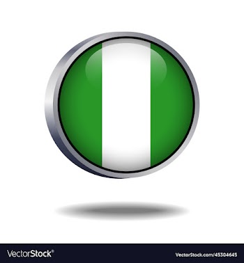 nigeria flag button