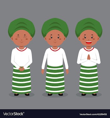 nigerian character with various expression
