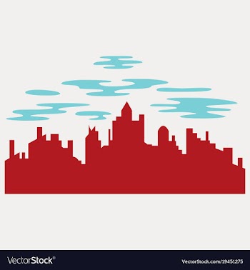 Night city dark urban scape night cityscape in vector image