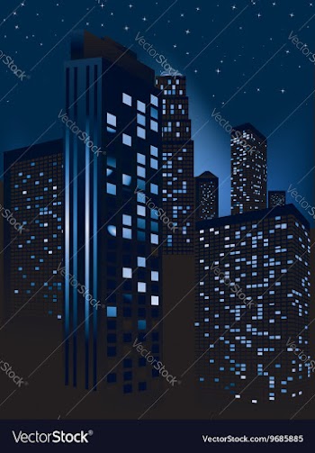 Night Cityscape Background vector image
