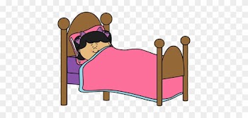 Night Clipart Kid Bedtime - Girl Sleeping Clipart