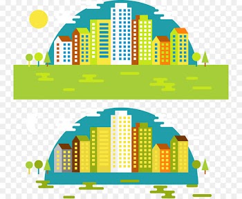 Night Computer file - Day and night city vector 