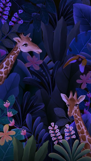 Night safari dark iPhone wallpaper, | Free Photo Illustration - rawpixel