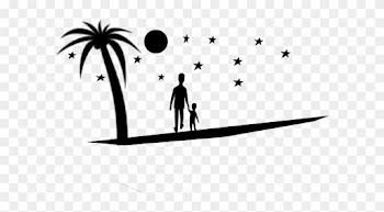 Night Scene Clip Art - Palm Tree Clip Art