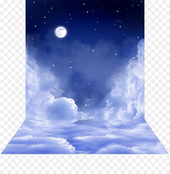 Night sky Full moon Desktop Wallpaper - HEAVEN 