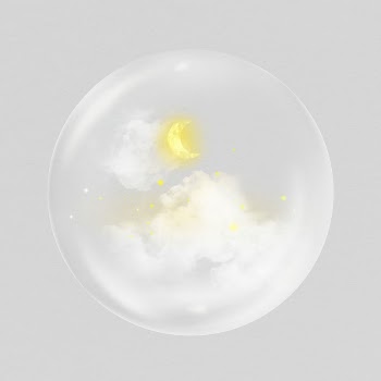 Night sky sticker, weather bubble | Free PSD - rawpixel