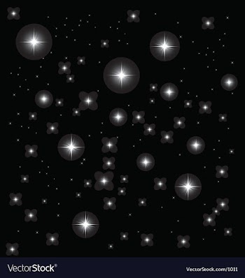 Night sky vector image