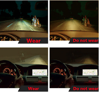 Night Vision HD Driving Glasses – 24 Clicks