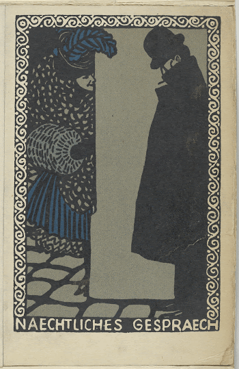 Nightly Conversations (Naechtliches Gespraech) (1907) | Free Photo - rawpixel
