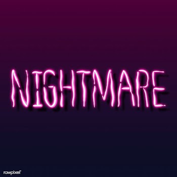 Nightmares during coronavirus pandemic neon sign vector  | Free  vector - 2309446